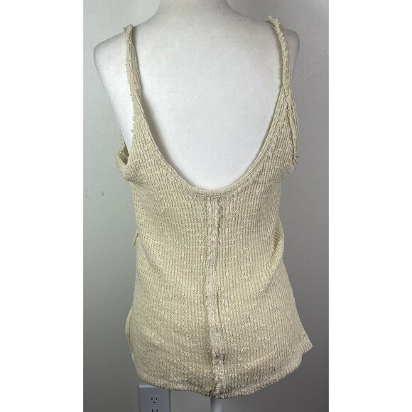 Free People We The Free Dont Go Crochet Tank Size XS Beach Boho Oversized Vacay - Picture 6 of 15
